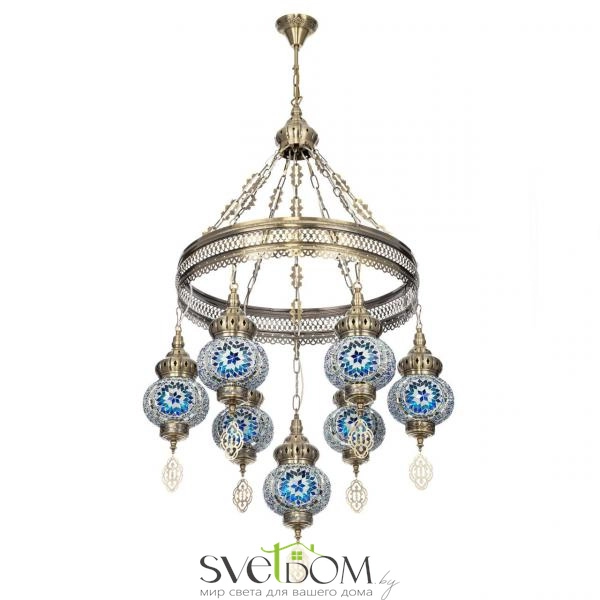 CITILUX CL419166 Каир Мозаика Синяя Люстра