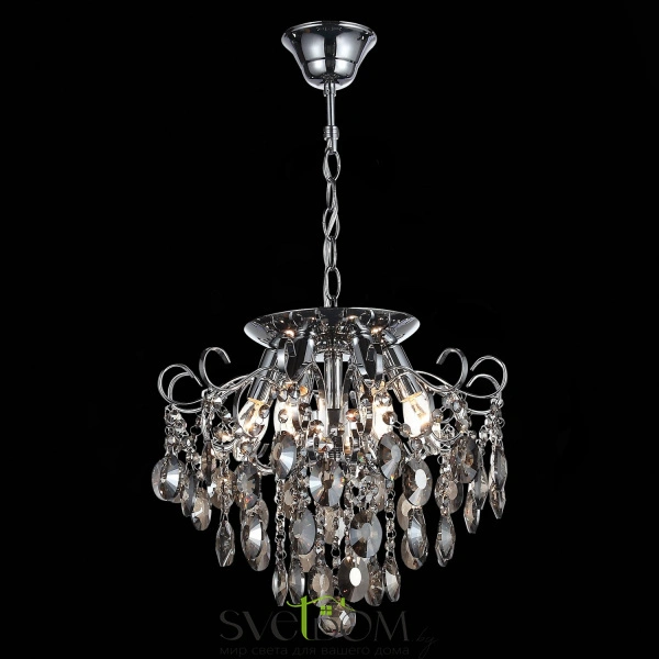 SL846.102.06 Люстра подвесная ST-Luce Темный хром/Тонированный черный E14 6*40W ORECCHINI