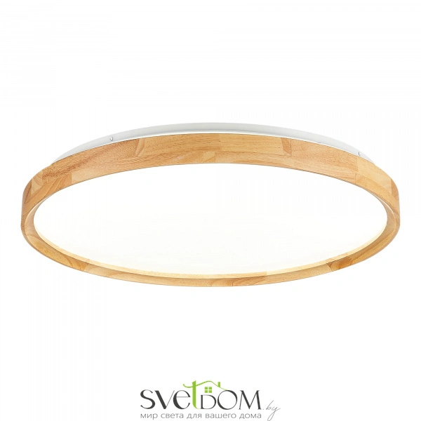 SLE201382-01 Светильник потолочный Светлое дерево/Белый LED 1*40W 3000K/4000K/6000K DELIA