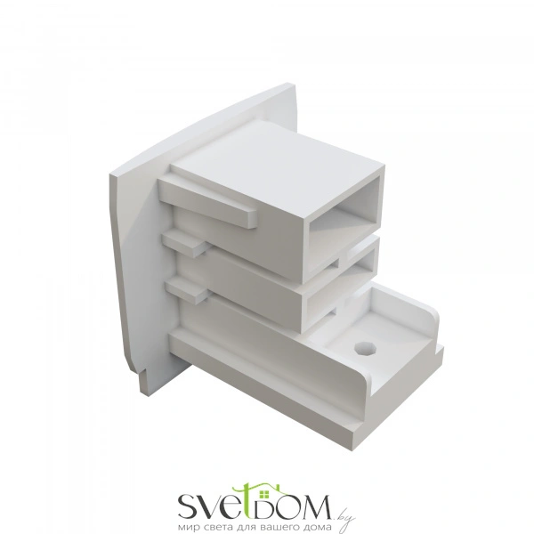 Заглушка торцевая Trinity белый, 1шт TRA005EC-31W