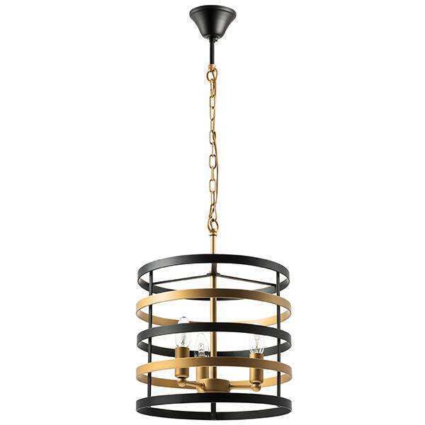 Lightstar 735030 Люстра EPSILON 3х40W E14 ЧЕРНЫЙ/ЗОЛОТО