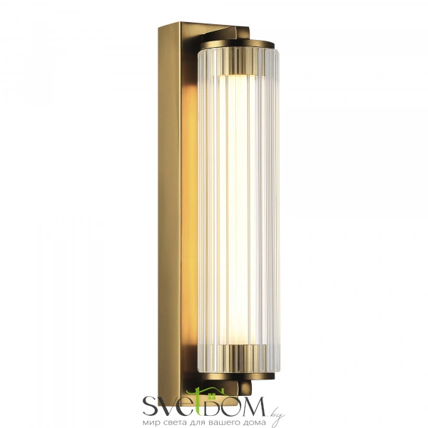 SL6224.301.01 Светильник настенный ST-Luce Латунь/Прозрачный LED 1*8W 4000K BAMBOO