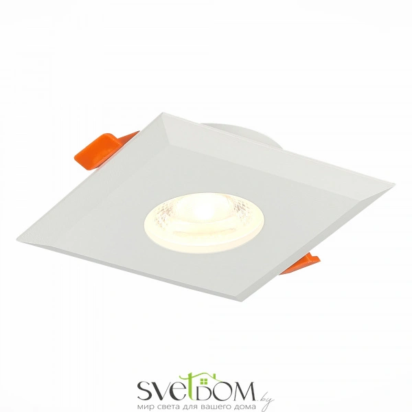 ST204.508.01 Св-к встр. Белый GU10 1*50W  L94xW94xH25 220V Без ламп Встраиваемые светильники