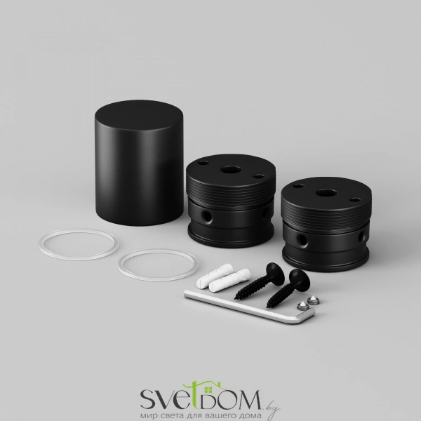 Набор для вертикального накладного монтажа Nemo D18 черный 201151