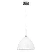 Lightstar 810030 Подвес AGOLA 1х40W E14 ХРОМ/БЕЛЫЙ