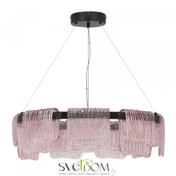 SL6021.403.54 Светильник подвесной ST-Luce черный/розовый LED 1*54W 4000K VOILE