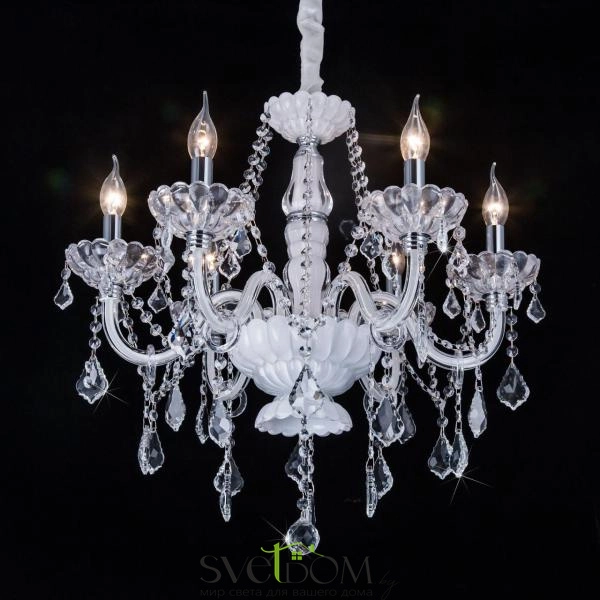 Citilux Финка CL353161 Люстра стеклянная подвесная Белая