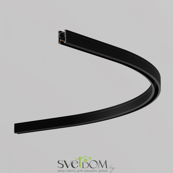 Коннектор радиусный D600 накладной Levity черный TRA184-R600-11B