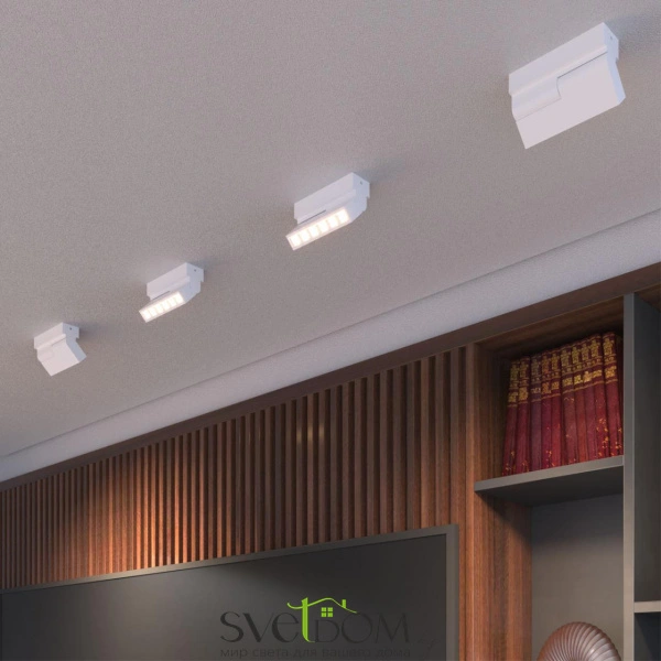 359762 OVER NT25 396 белый Светильник накладной с перекл. цв. температуры IP20 LED 6W 180-265V 2700К/3200К/4000К EOS