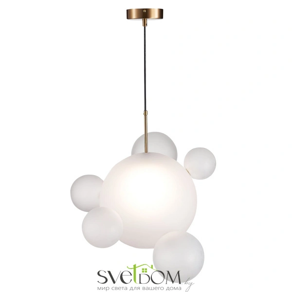 SL1133.513.01 Светильник подвесной ST-Luce Латунь/Белый E27 1*60W BOPONE