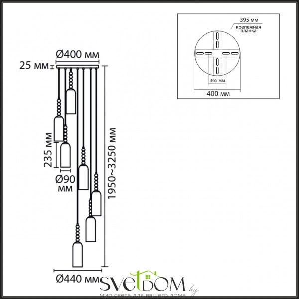 8270/7A NEOCLASSI LN26 154 хром/белый, металл/стекло Люстра каскадная Е14 7*40W 220V TRACY