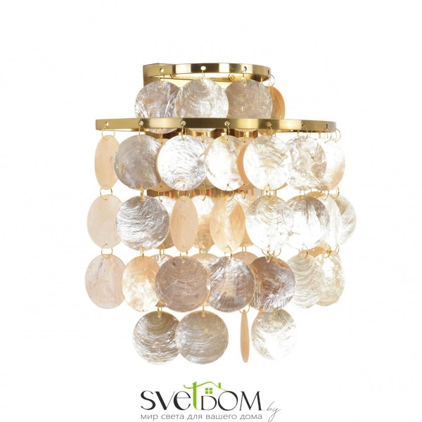 8386/2W MODERNI LN26 140 бронза/перламутровый, металл/ракушка Бра E14 2*40W 220V SHELLA