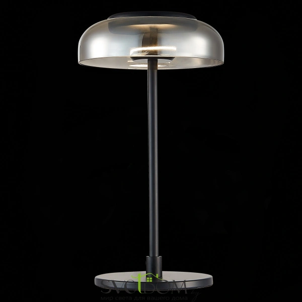 SL6002.404.01 Прикроватная лампа ST-Luce Черный/Дымчатый LED 1*7W 4000K LAZIO