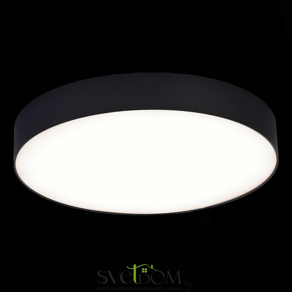 ST606.442.48 Светильник потолочный Черный LED 1*48W 4000K 4 320Lm Ra>85 120° IP20 D400xH55 185-265V Накладные светильники