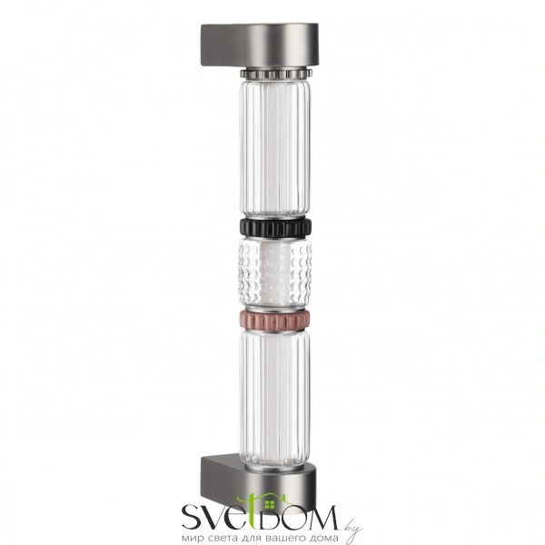 5456/12WL L-VISION ODL_EX26 045 темный сатин.никель/терракот/черный Настенный светильник LED 12W 4000K COLLIER