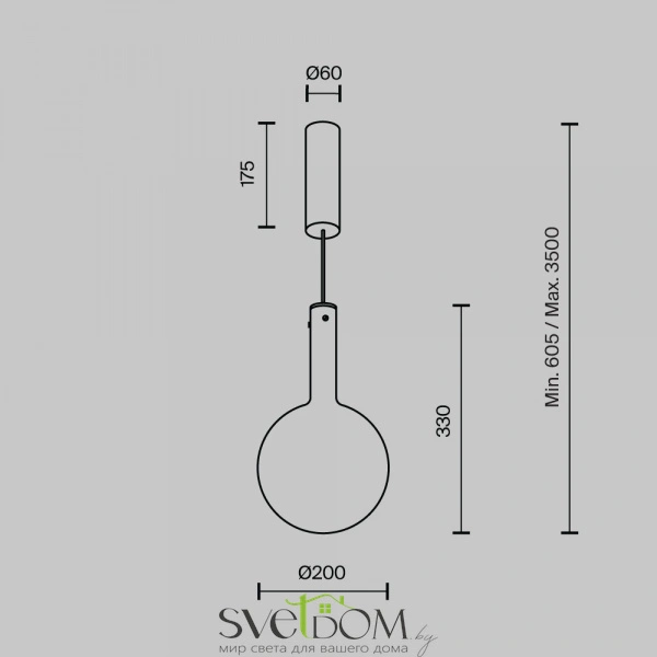 Подвесной светильник Maytoni MOD182PL-L4CG3K