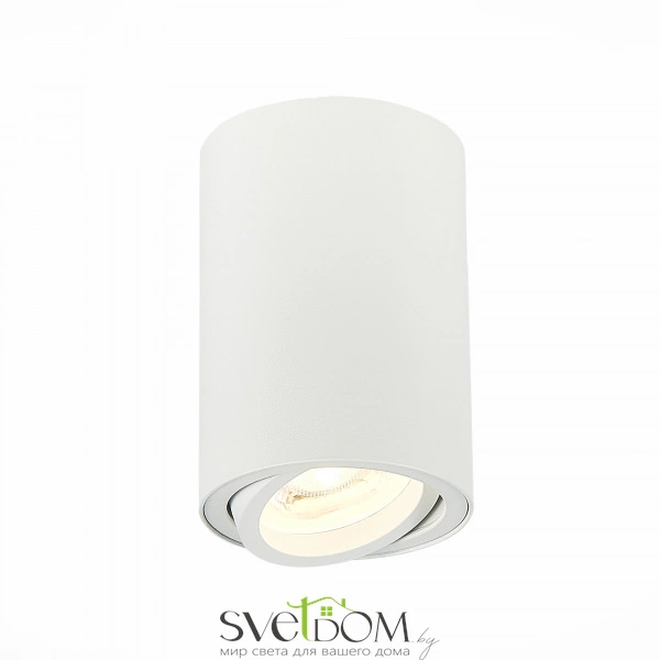 ST108.507.01 Светильник потолочный Белый GU10 1*50W  IP20 D70xH100 220V Без ламп Накладные светильники