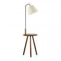 4666/1F HALL ODL20 307 темное дерево/рогожка Торшер E27 1*60W 220V KALDA