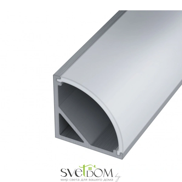 ST017.129.03 Угловой профиль с рассеивателем ST-Luce Алюминий анодированный Светодиодные ленты