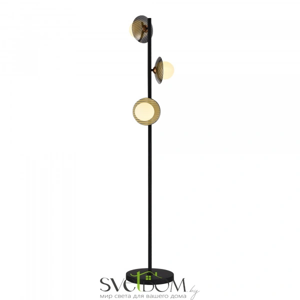 SL1521.405.03 Светильник напольный ST-Luce Черный/Дымчатый, Белый G9 3*5W 4000K NOON