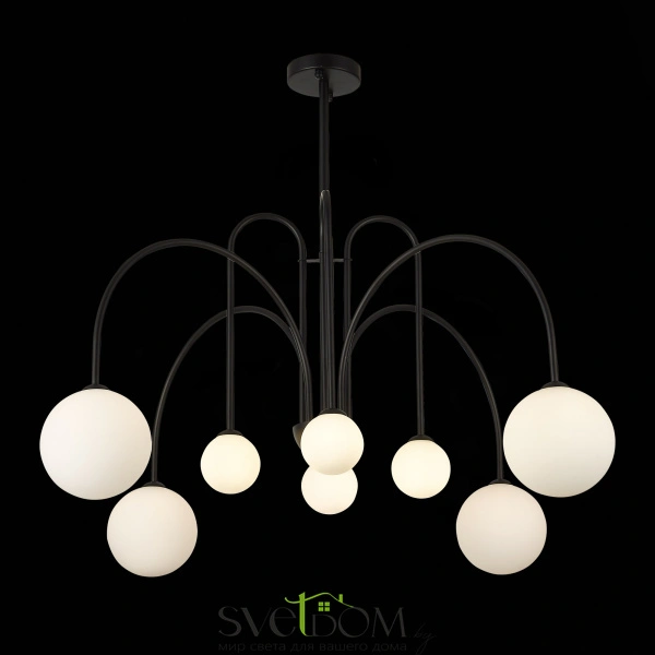 SL1204.402.08 Люстра потолочная ST-Luce Черный/Белый G9 8*5W JINETO