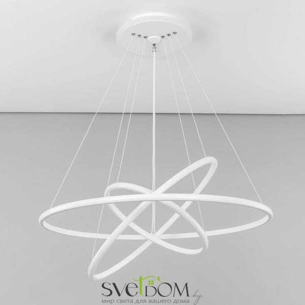 Citilux Неон Смарт CL731A090E RGB Умная подвесная люстра Белая