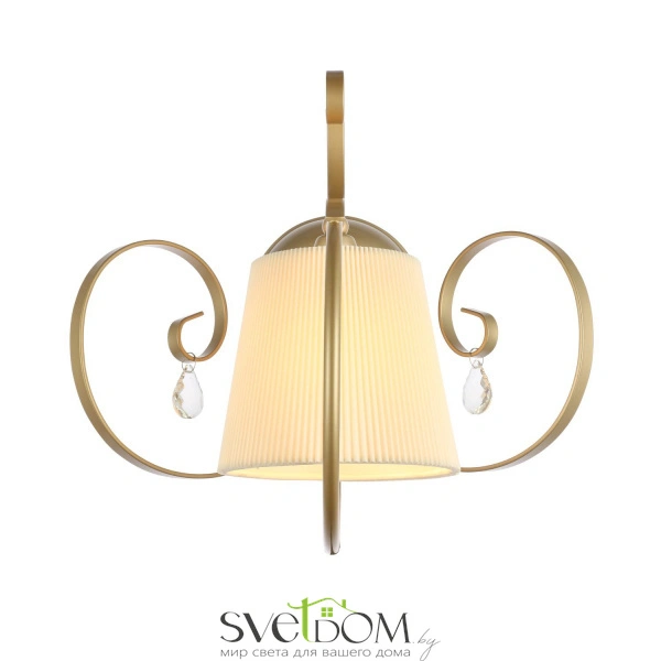 SL177.201.01 Светильник настенный Золотистый/Белый E14 1*40W AZZURRO