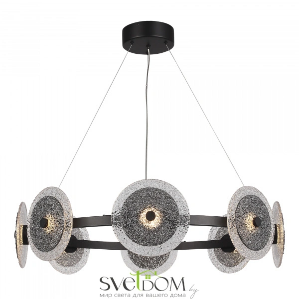 SL6142.443.01 Светильник подвесной ST-Luce черный/дымчатый LED 1*44W 4000K ALUMNO