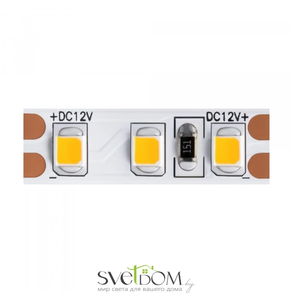 Светодиодная лента 12В 2835 9,6Вт/м 3000K 5м IP20 10108