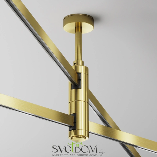 Крепление потолочное двойное Short 78мм Flarity латунь TRA156C-D1-BS