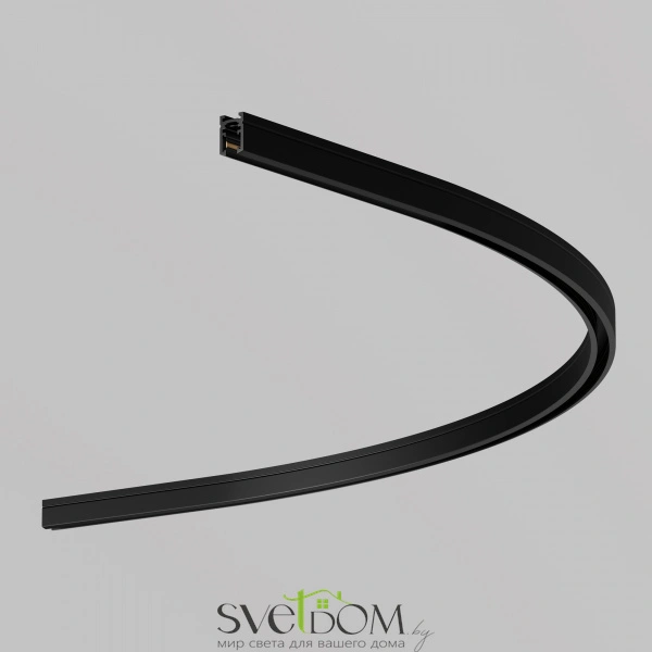 Коннектор радиусный D900 накладной Levity черный TRA184-R900-11B