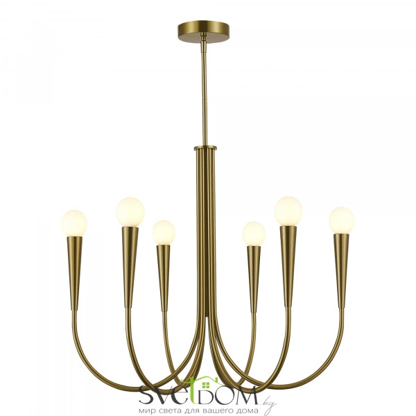 SL1243.303.06 Светильник подвесной ST-Luce Латунь E14 6*60W DUTCHESS