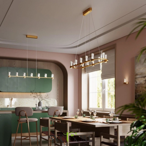 7144/45L HIGHTECH ODL26 515 светильник античная бронза/акрилл/металл IP20 LED 40W 2470Лм 3000K 180° 220V DEFANCE