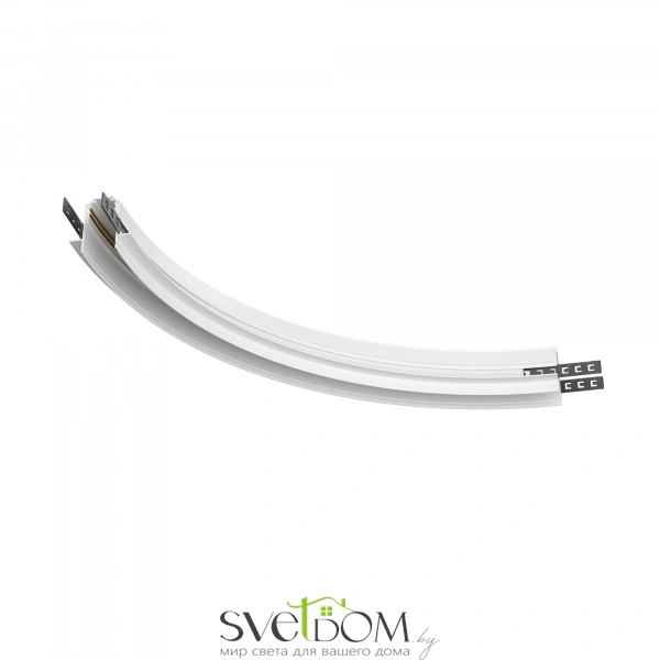 Коннектор радиусный R300 Exility встраиваемый под ГКЛ 12,5 мм, белый TRA044-angle.12W