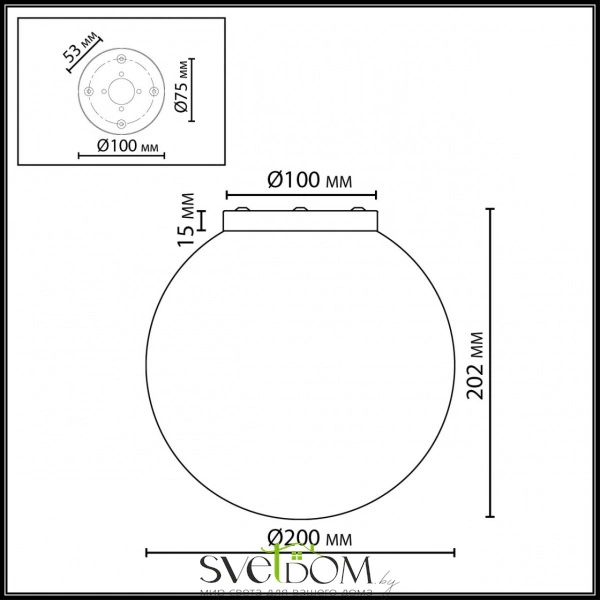 7109/1CA MIDCENT ODL26 519 светильник бронзовый/белый/стекло/металл IP20 E14 5W 220-240V MAGIA