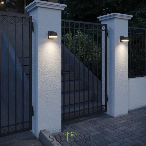 359719 STREET NT25 716 черный Светильник ландшафтный с переключателем цв. температуры IP65 LED 8W 100-240V 2700К/3200К/4000К ESTIMA