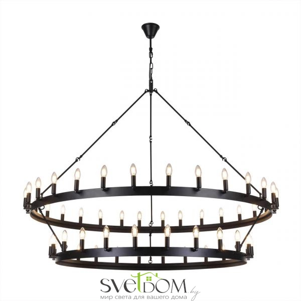 Citilux Смитсон CL470254 Люстра замковая подвесная Чёрная