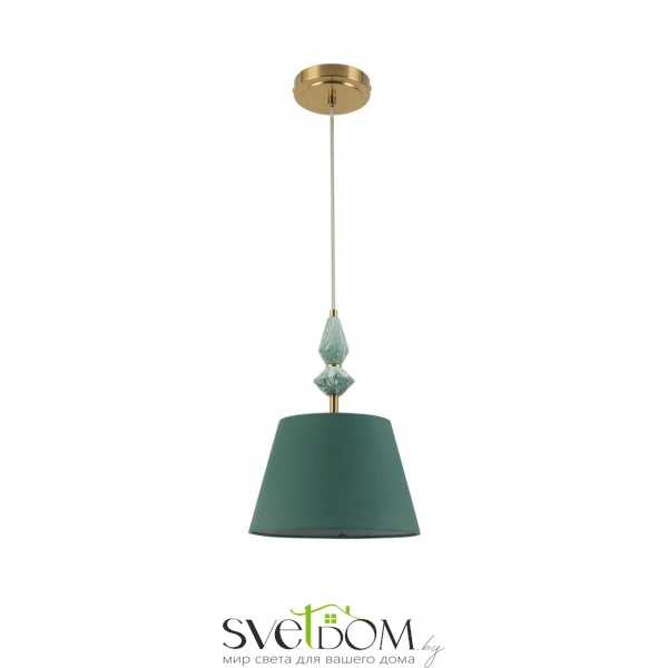 8275/1A CLASSI LN26 049 латунь/зеленый,  металл/керамика/ткань Подвес Е14 1*40W 220V VERMONT