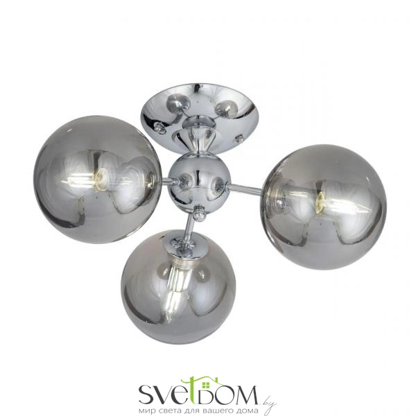 CITILUX CL102130 Томми Хром+Дымч. Св-к Люстра