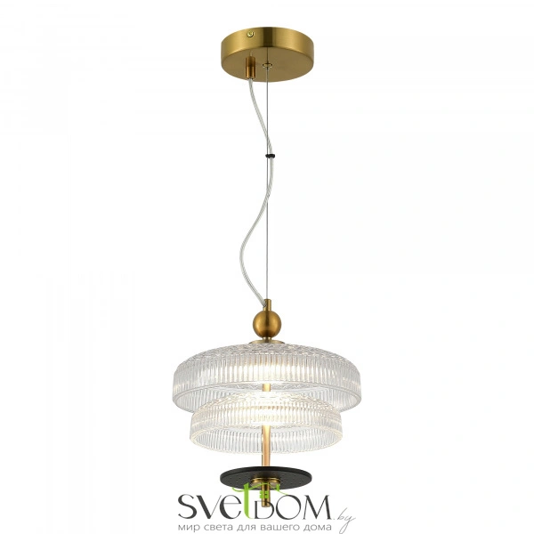 SL6122.313.01 Светильник подвесной ST-Luce Латунь/Прозрачный, Латунь LED 1*8W 3000K ORIENTAL