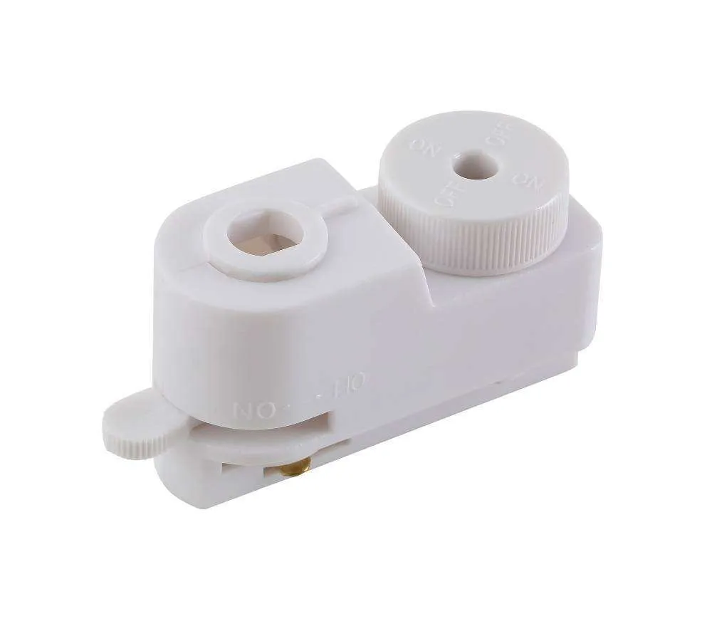 Адаптер для однофазного шинопровода Crystal Lux CLT 0.212 01 WH