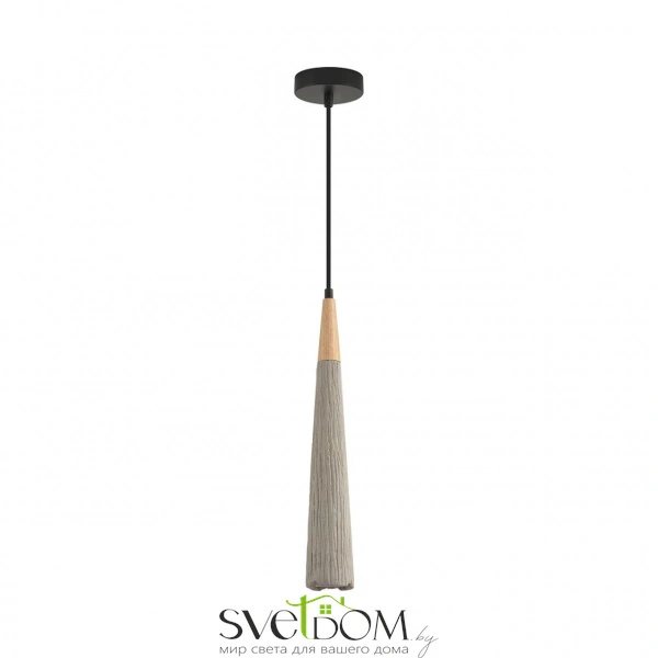 8351/1C SUSPENTIONI LN26 326 черный/серый/бежевый, металл/дерево/цемент Подвес GU10 LED 5W 220V EOLIANA