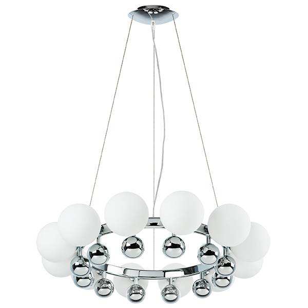 Lightstar 801124 Люстра SFERETTA 12х40W G9 ХРОМ/БЕЛЫЙ
