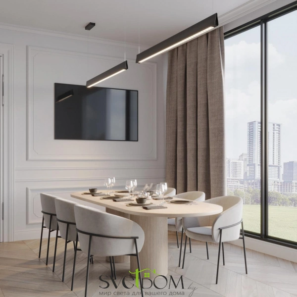 359550 LEDO NT25 000 черный Светильник подвесной диммир. со сменой цв.темпер. (пульт ДУ/прилож. Smart Life) IP20 LED 36W 220-240V 3000-5700К ITER