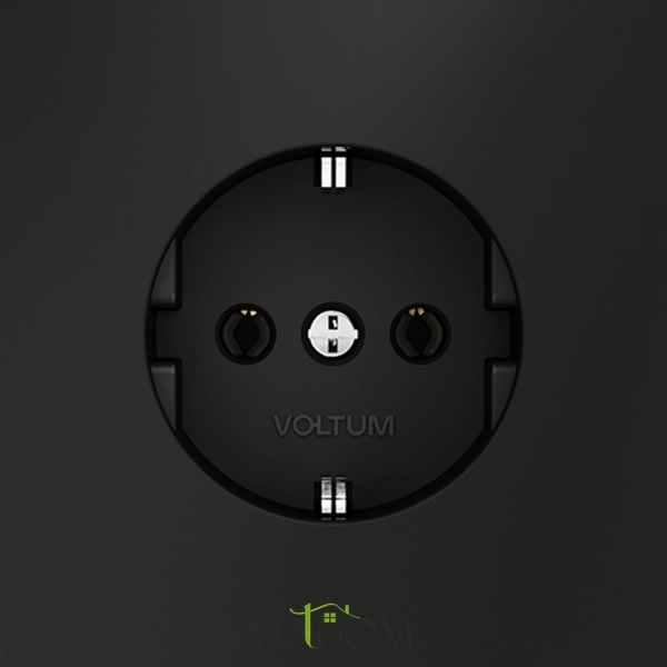 Розетки электрические с заземлением Voltum S70 VLS040108  Voltum VLS040108