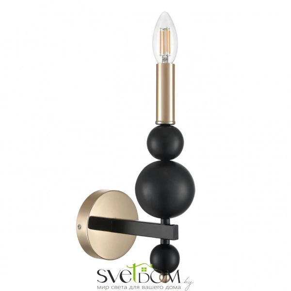 8106/1W MODERNI LN26 130 черный/золото, металл Бра E14 1*40W 220V NANA