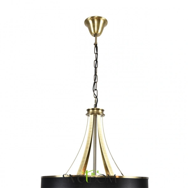 8406/9 MODERNI LN26 000 античная бронза/черный металл/текстиль Люстра E14 6*40W + G9 3*20W 220V DEMETRA