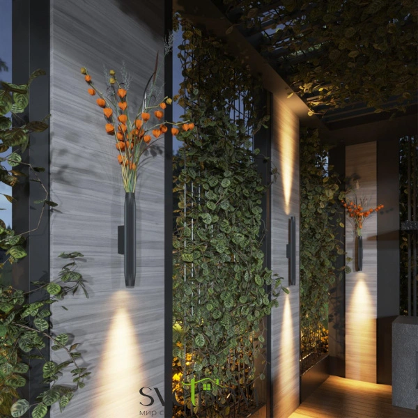 7141/12WL NATURE ODL25 681 светильник черный/металл IP65 LED 12W 629Лм 38° 3000K 85-265V JUG