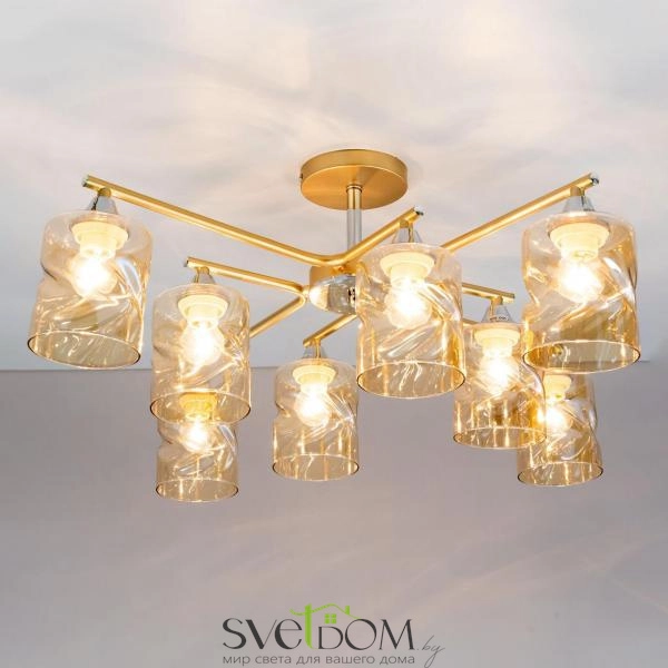 Citilux Клод CL137182 Люстра потолочная Золото