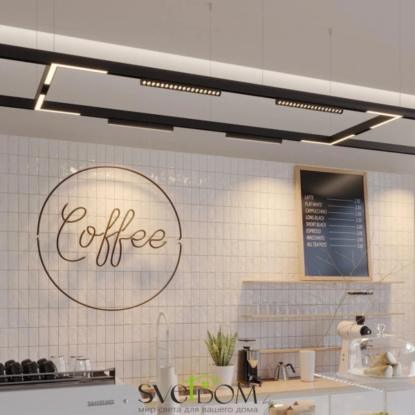 359948 PORT NT25 214 черный Трековый светильник с переключ. цв. темпер. IP20 LED 3000К\4000К\6000К 18W 90-240V VECTOR